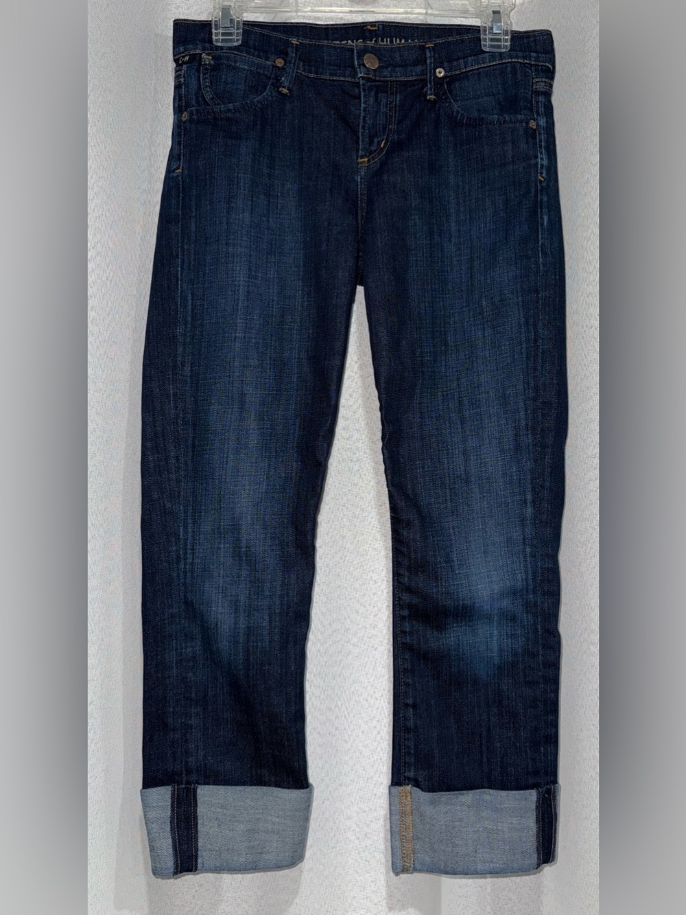 Citizens of Humanity Dark Wash Dani Cropped Straight Leg Jeans Sz 26